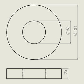 購入 永久的な円の亜鉄酸塩リング磁石高く磁気150mm x 100mm x 25mm online manufacture