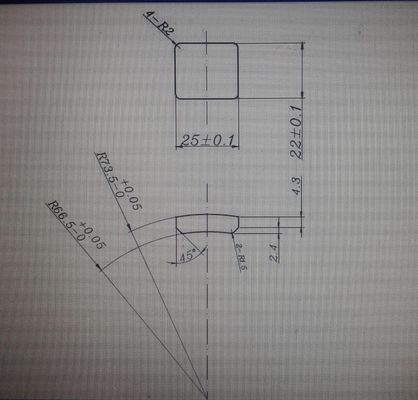 購入 BLDCの天井に付いている扇風機モーターのための広く利用された25X22X7mmアークの形の亜鉄酸塩の磁石 online manufacture